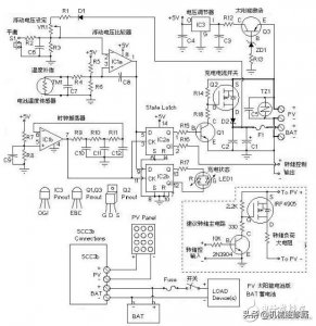 ​太阳能控制器电路图